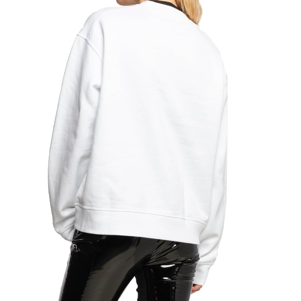 Dsquared² White Cotton Sweatshirt