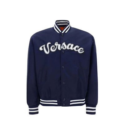 Versace Blue Nylon Bomber