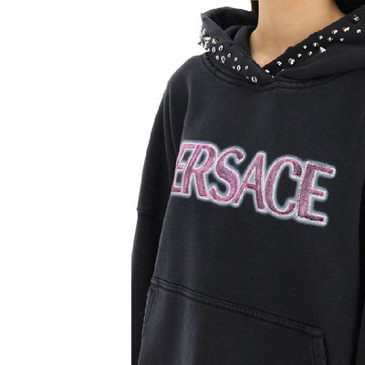 Versace Black Cotton Sweatshirt
