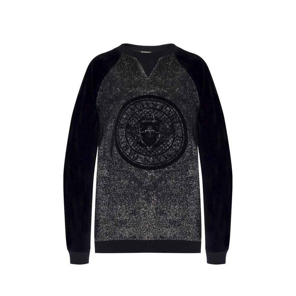 Balmain Zwarte Elastane Sweatshirt