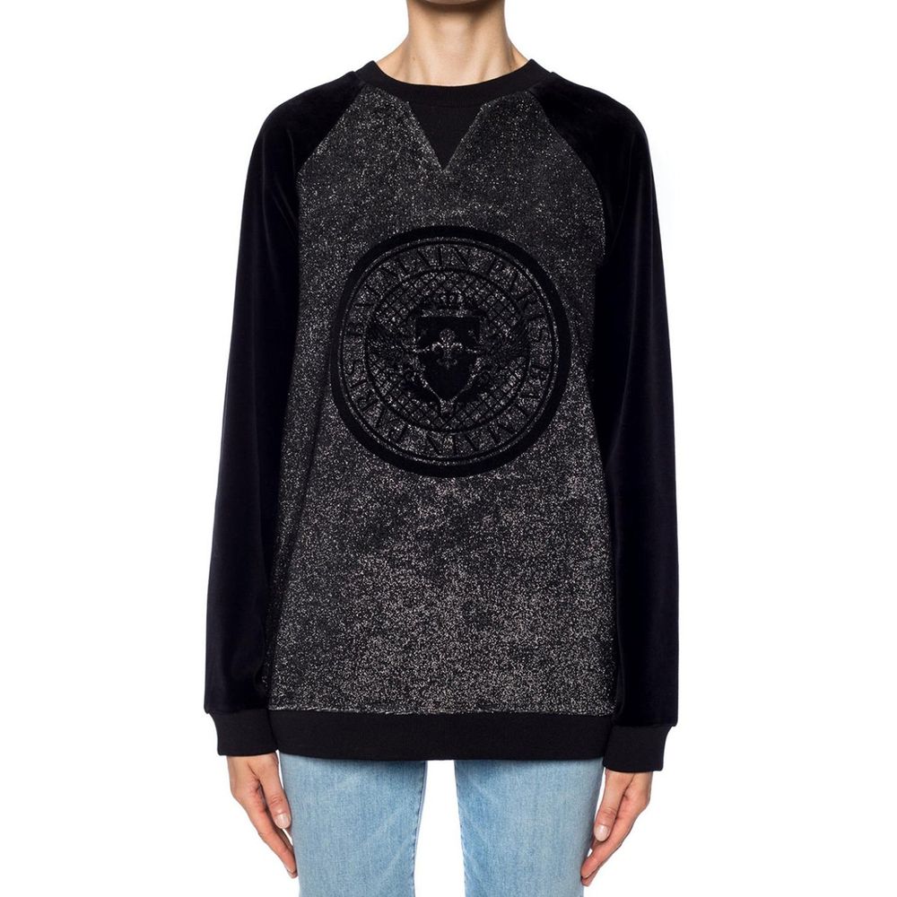 Balmain Zwarte Elastane Sweatshirt