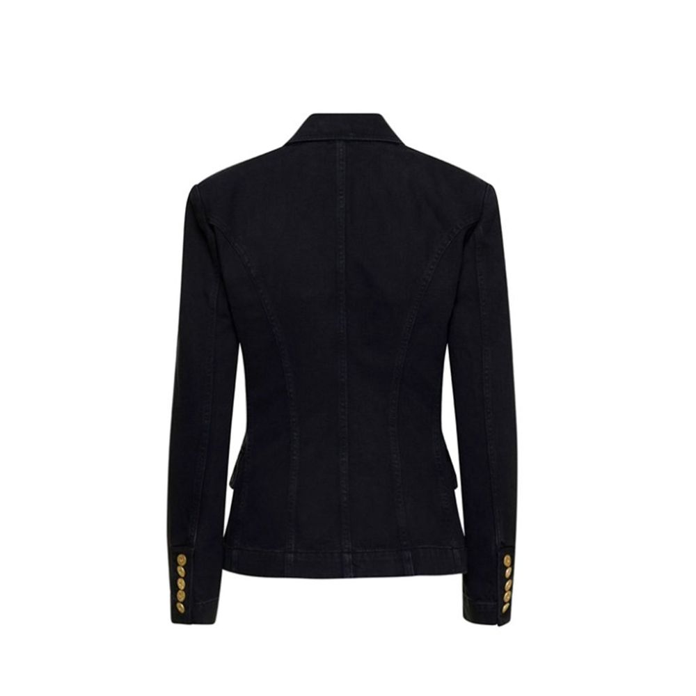 Balmain Zwarte Katoenen Blazer