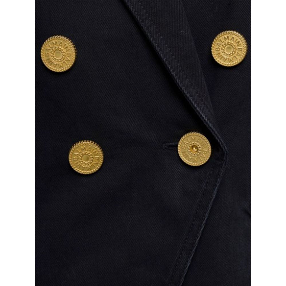 Balmain Zwarte Katoenen Blazer