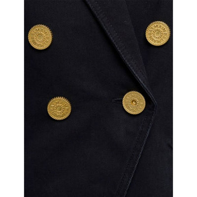 Balmain Zwarte Katoenen Blazer