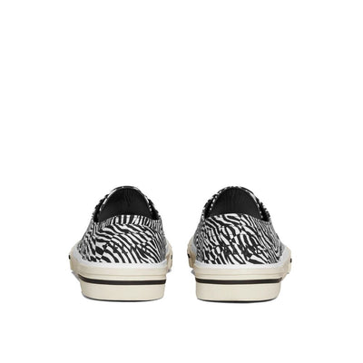 Celine Black Canvas Low Top Sneakers