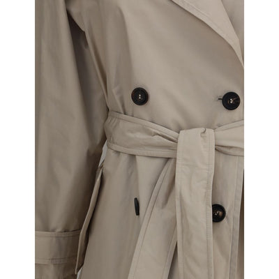 Brunello Cucinelli Beige Polyester Coat