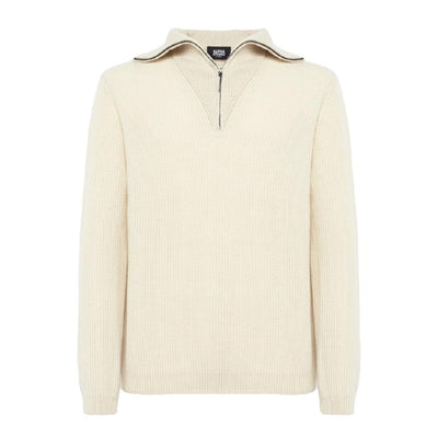 Alpha Studio White Cashmere Sweater
