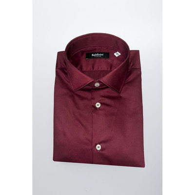 Baldinini Trend Red Cotton Men Shirt