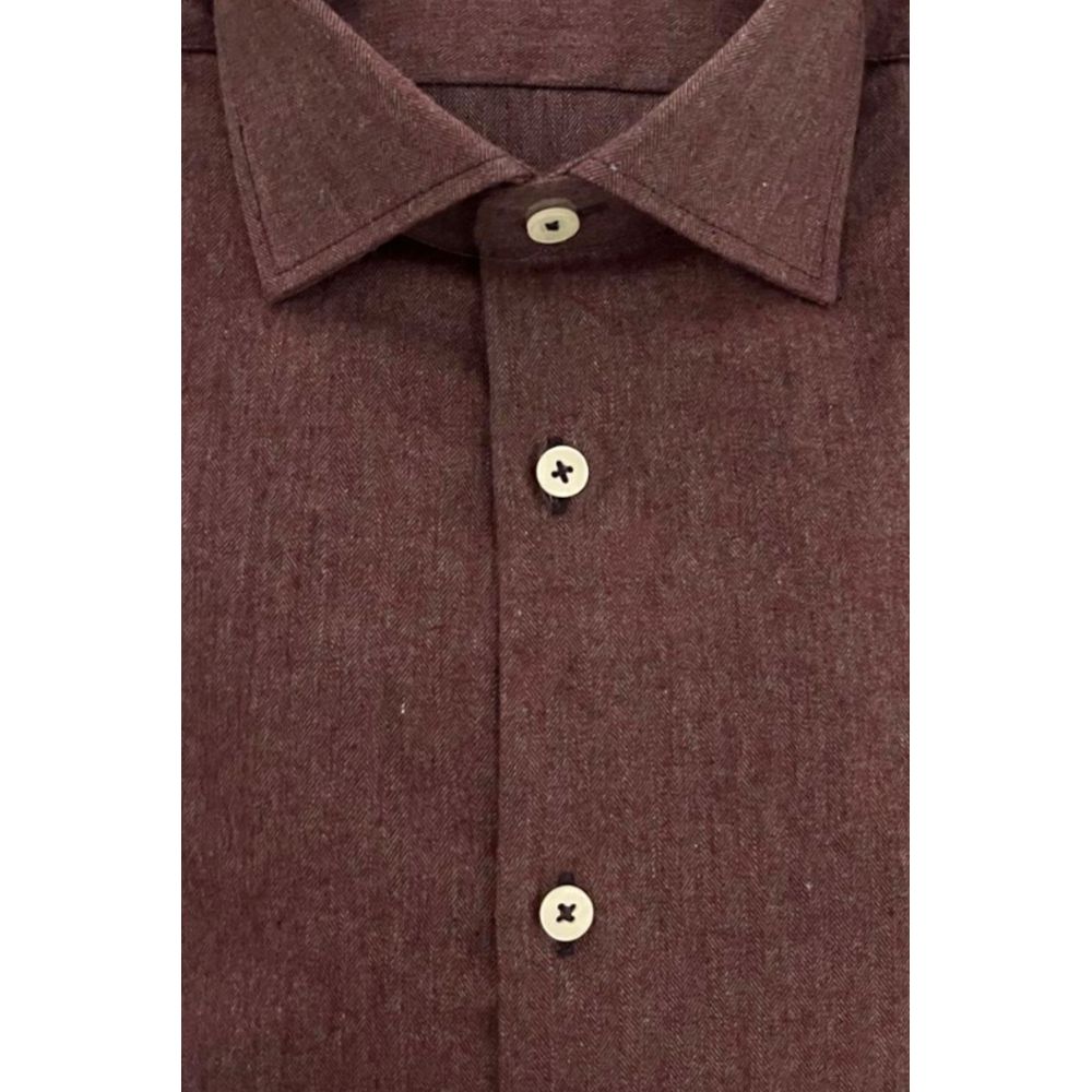Baldinini Trend Red Cotton Men's Shirt
