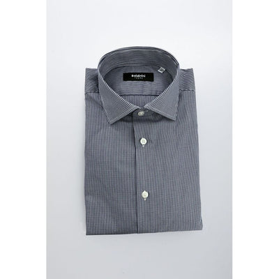 Baldinini Trend Blue Cotton Men's Shirt