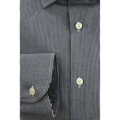 Baldinini Trend Blue Cotton Men's Shirt