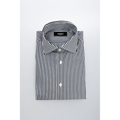 Baldinini Trend Blue Cotton Men Shirt