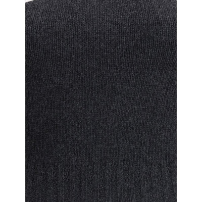 Prada Gray Fleece Wool Top