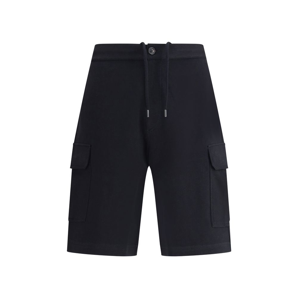 Brunello Cucinelli Black Cotton Bermuda Shorts
