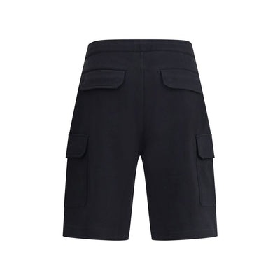 Brunello Cucinelli Black Cotton Bermuda Shorts