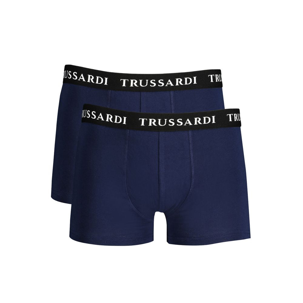 Trussardi Blauw Katoenen Ondergoed