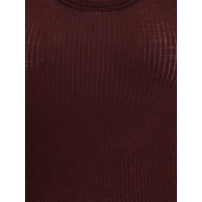 Forte_Forte Brown Fleece Wool Top