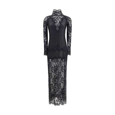Rabanne Black Polyamide Long Dress