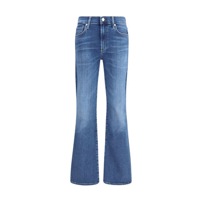 Citizens of Humanity Blue Cotton Flared Jeans