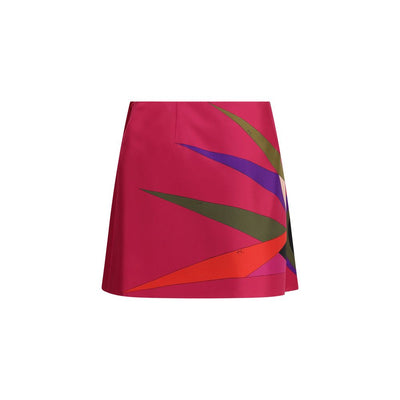 Emilio Pucci Multicolor Acetate Mini Skirt
