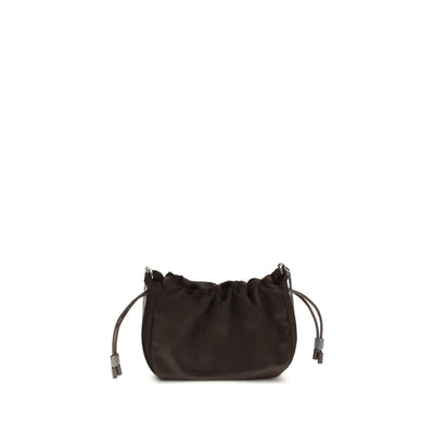 Brunello Cucinelli Brown Fur Shoulder Bag