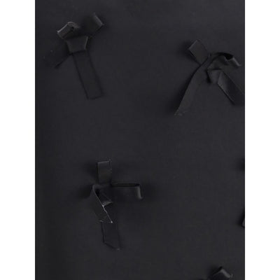 Jil Sander Black Acetate Midi Skirt