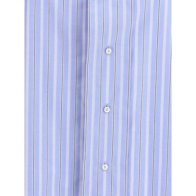Margiela Light Blue Cotton Pattern Shirt