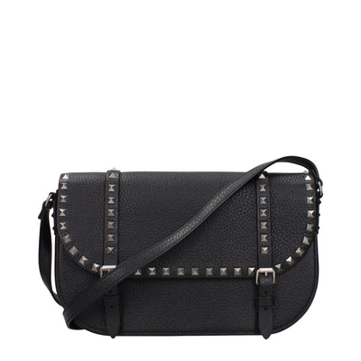 Valentino Garavani Black Leather Crossbody Bag