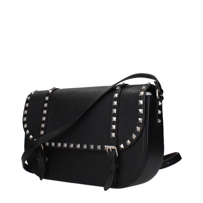 Valentino Garavani Black Leather Crossbody Bag
