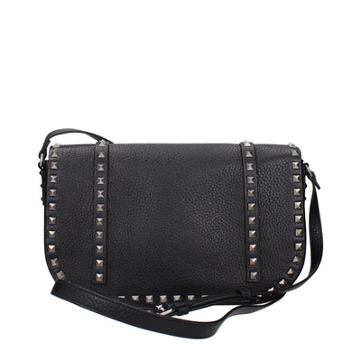 Valentino Garavani Black Leather Crossbody Bag