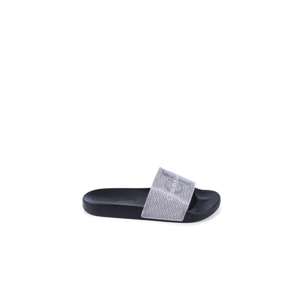Calvin Klein Zwarte Polyurethaan Sandalen