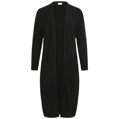 Vila Clothes Black Nylon Cardigan