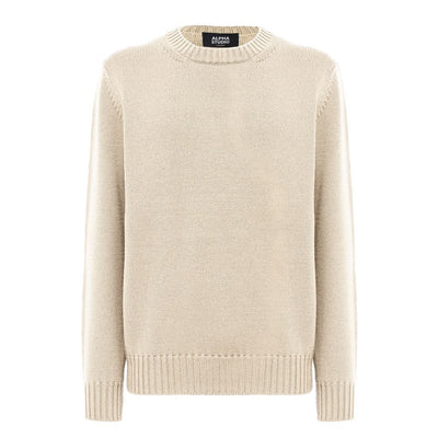 Alpha Studio White Cashmere Sweater