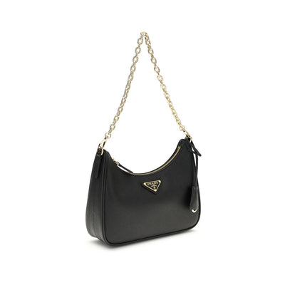 Prada Black Recycled Polyamide Shoulder Bag