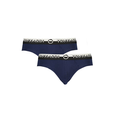 Trussardi Blue Cotton Underwear