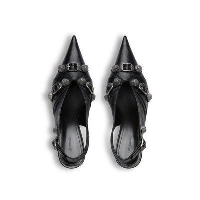 Balenciaga Black Calfskin High Heel Pumps