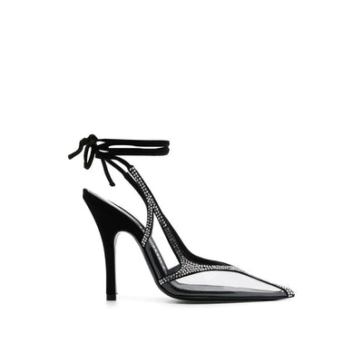 The Attico Black Pvc High Heel Pumps