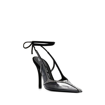 The Attico Black Pvc High Heel Pumps