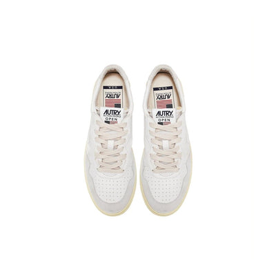 Autry White Leather Low Top Sneakers