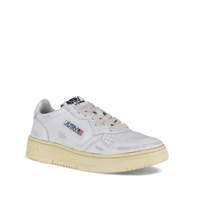 Autry White Leather Low Top Sneakers