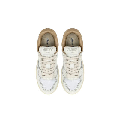 Autry White Leather Low Top Sneakers