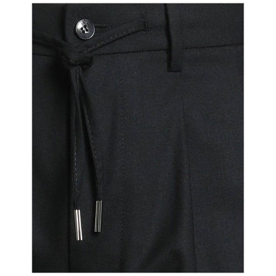 Herno Black Elastane Casual Pants