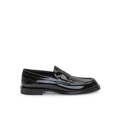 Dolce & Gabbana Black Calfskin Slip-On Loafers