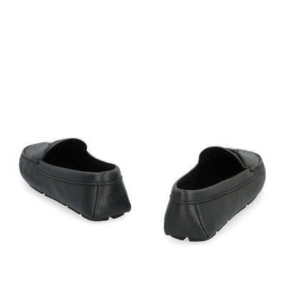 Prada Black Calfskin Slip-On Loafers