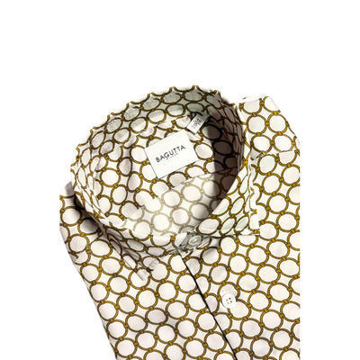 Bagutta White Viscose Men Shirt