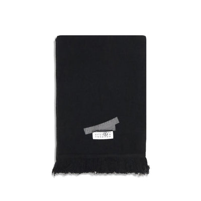 MM6 Black Wool Scarf