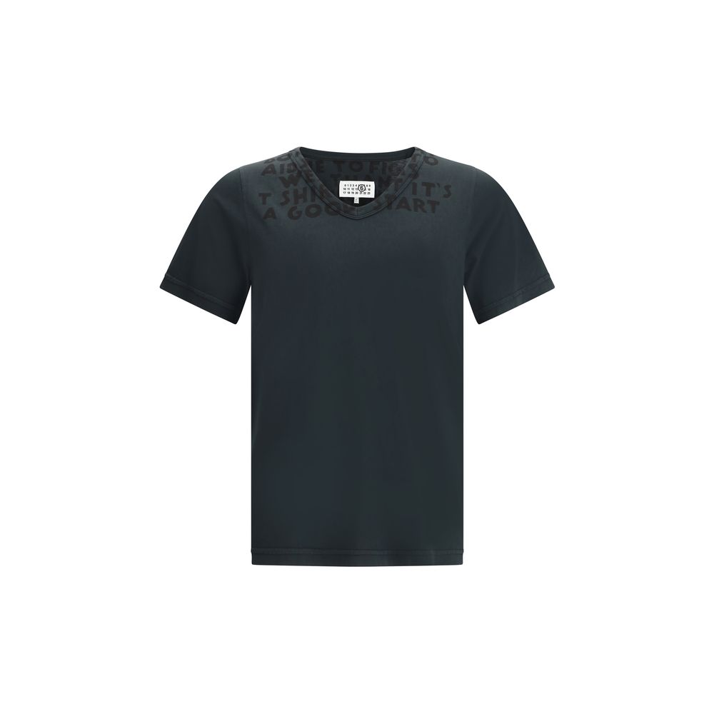 MM6 Black Cotton T-Shirt