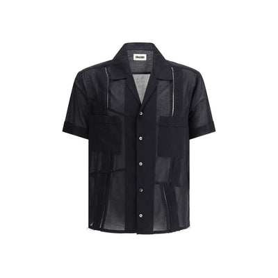 Magliano Black Cotton Shortsleeve Shirt