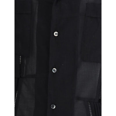 Magliano Black Cotton Shortsleeve Shirt