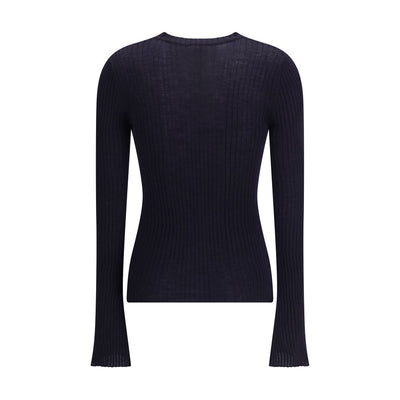 Cruna Blue Wool Sweatshirt